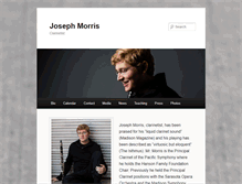 Tablet Screenshot of joemorrisclarinet.com